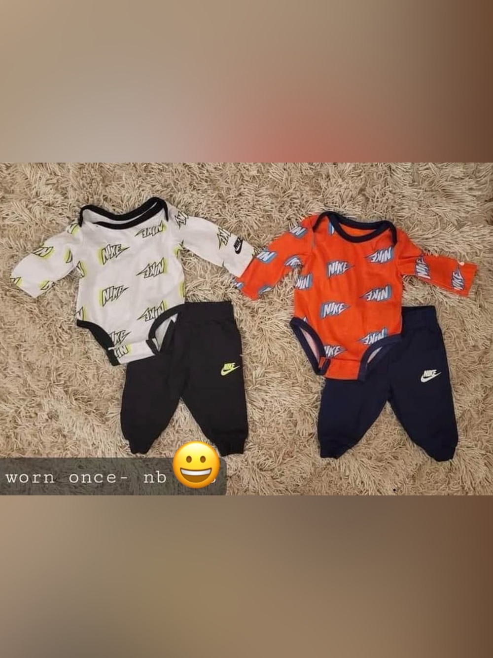 2 Nike Newborn Outfits